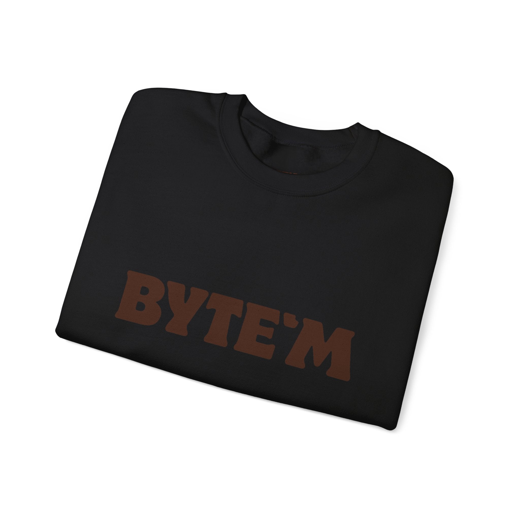 Crewneck Sweatshirt - "BYTE'M" Chocolate Logo Crewneck