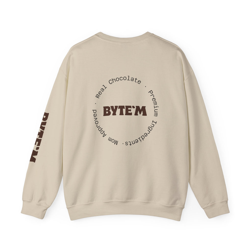 Crewneck Sweatshirt - "BYTE'M" Chocolate Logo Crewneck
