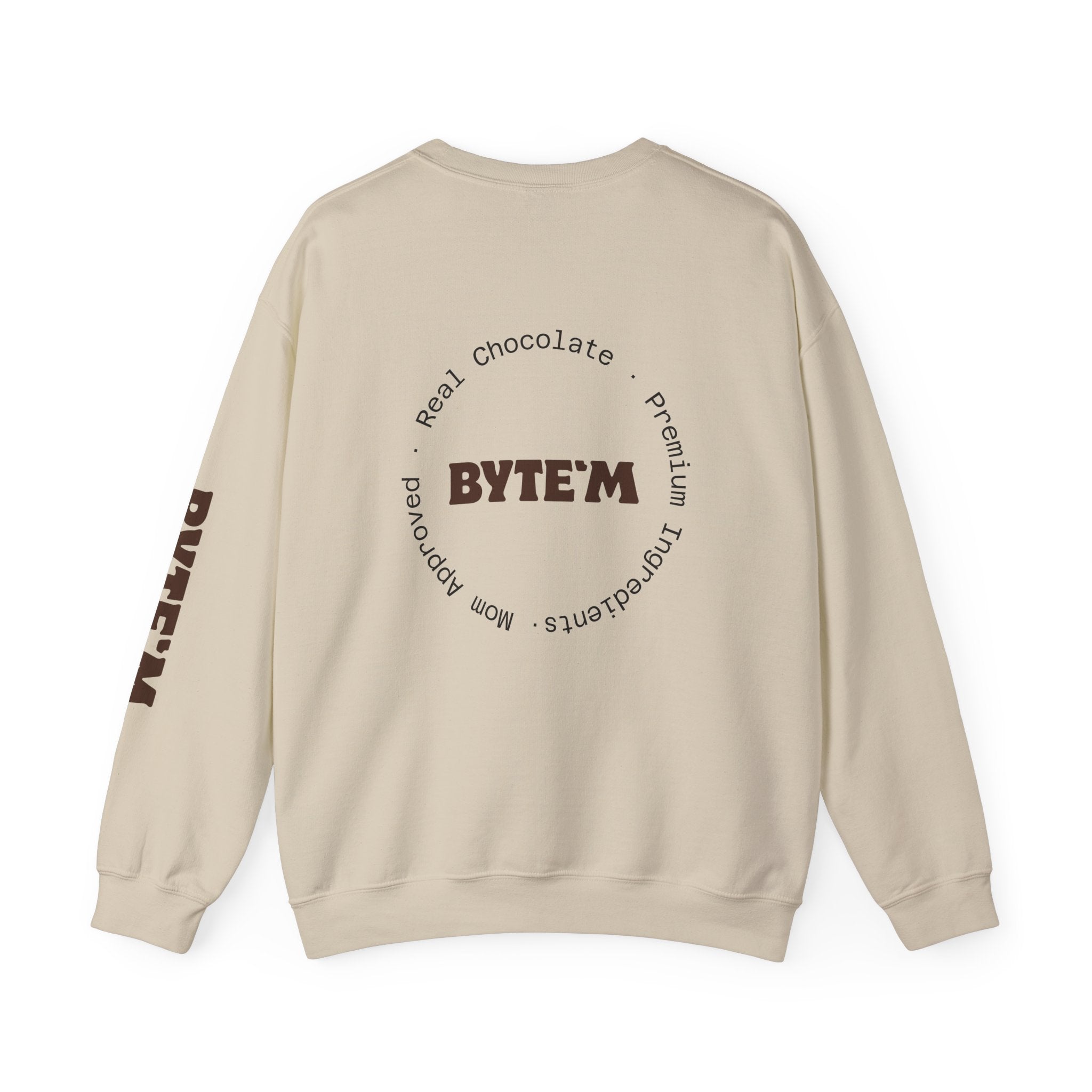 Crewneck Sweatshirt - "BYTE'M" Chocolate Logo Crewneck