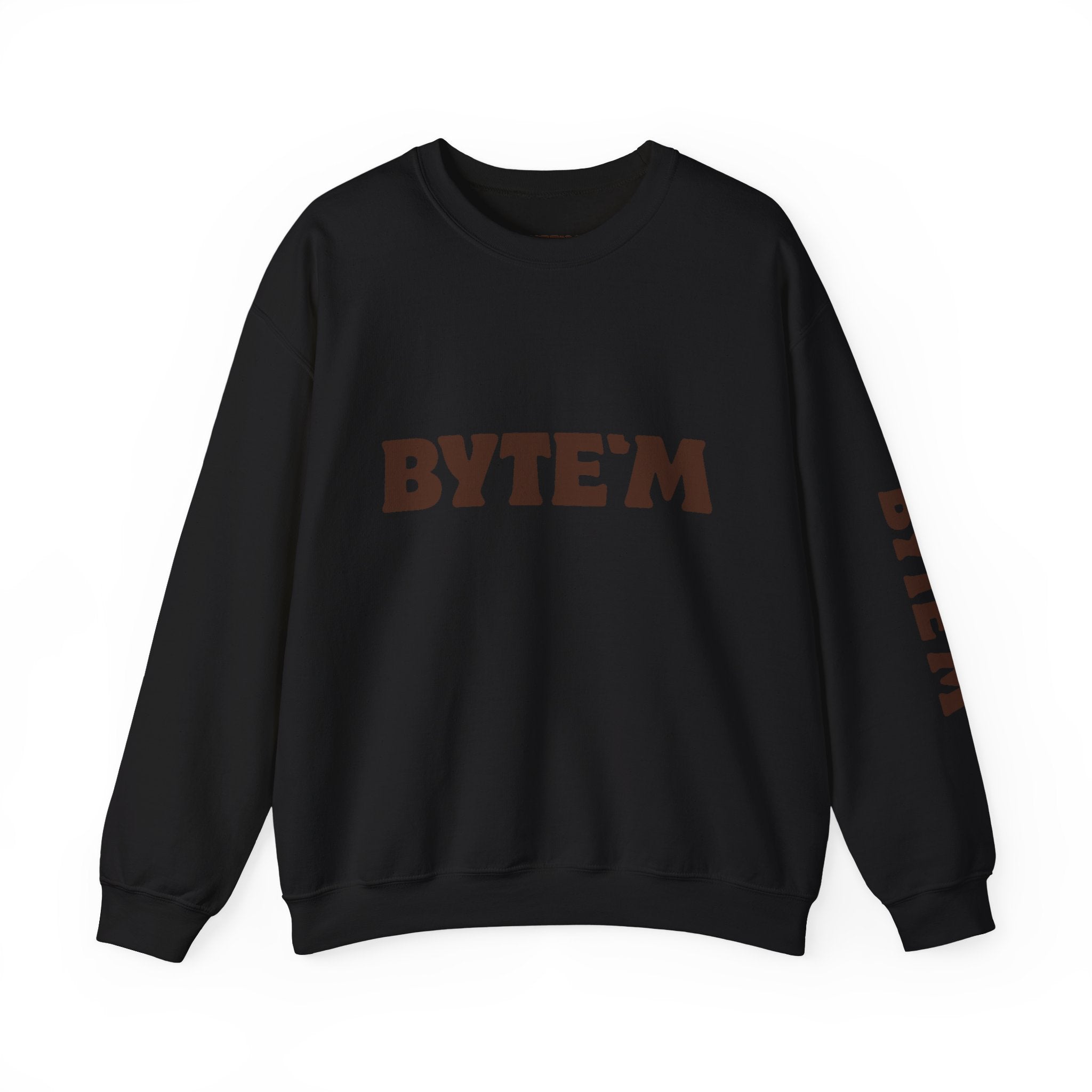 Crewneck Sweatshirt - "BYTE'M" Chocolate Logo Crewneck