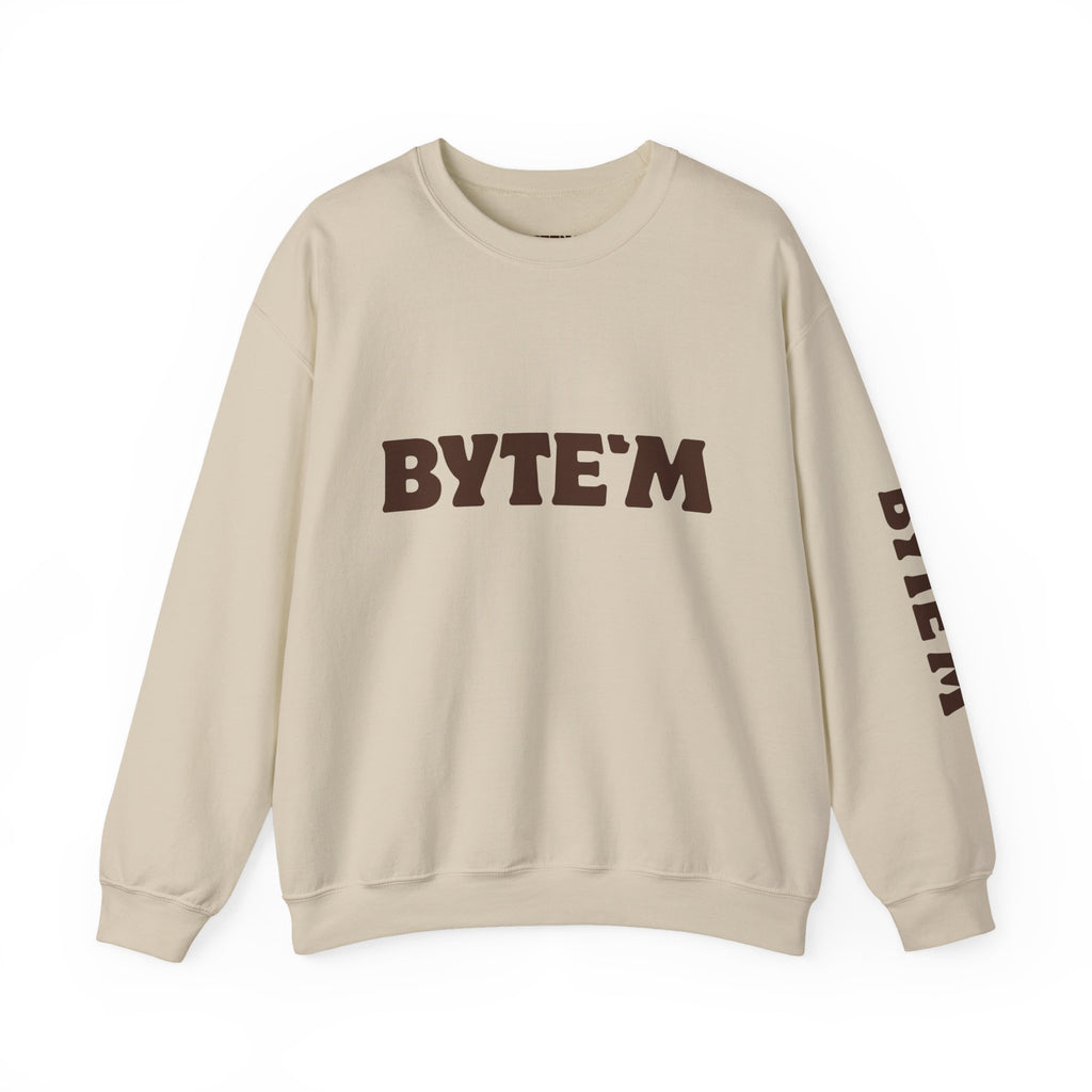 Crewneck Sweatshirt - "BYTE'M" Chocolate Logo Crewneck