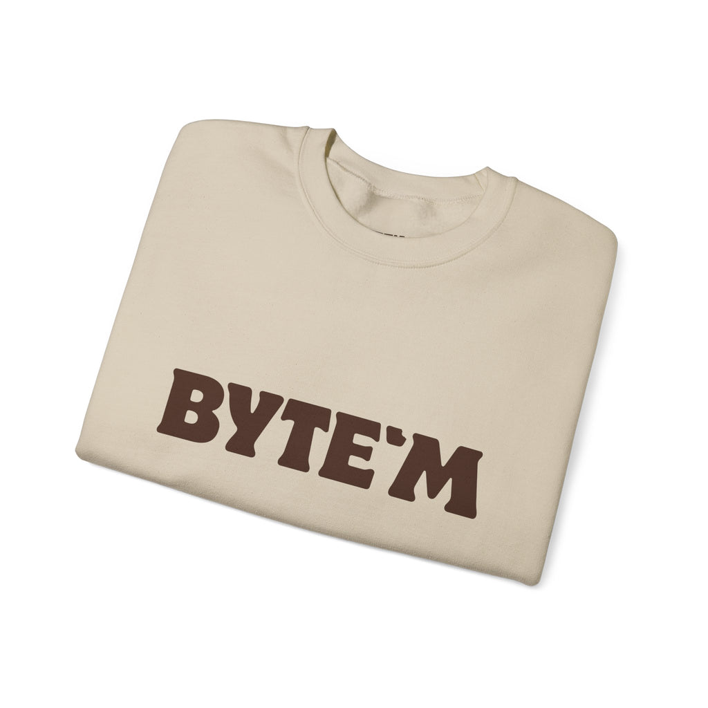 Crewneck Sweatshirt - "BYTE'M" Chocolate Logo Crewneck