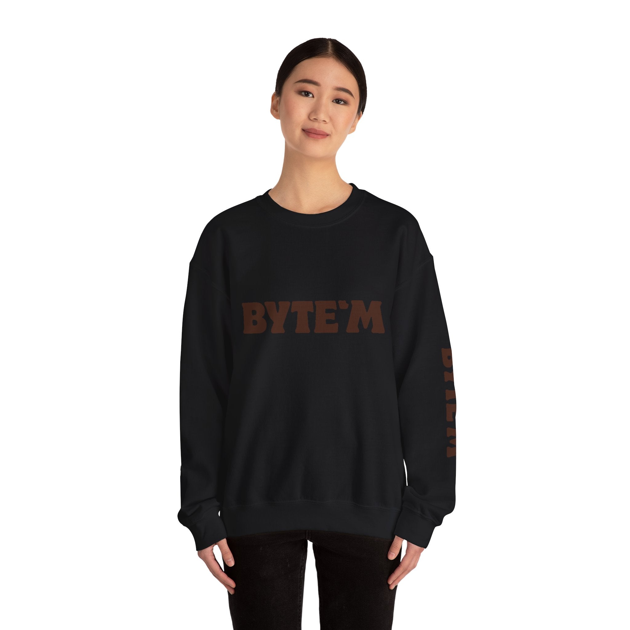 Crewneck Sweatshirt - "BYTE'M" Chocolate Logo Crewneck