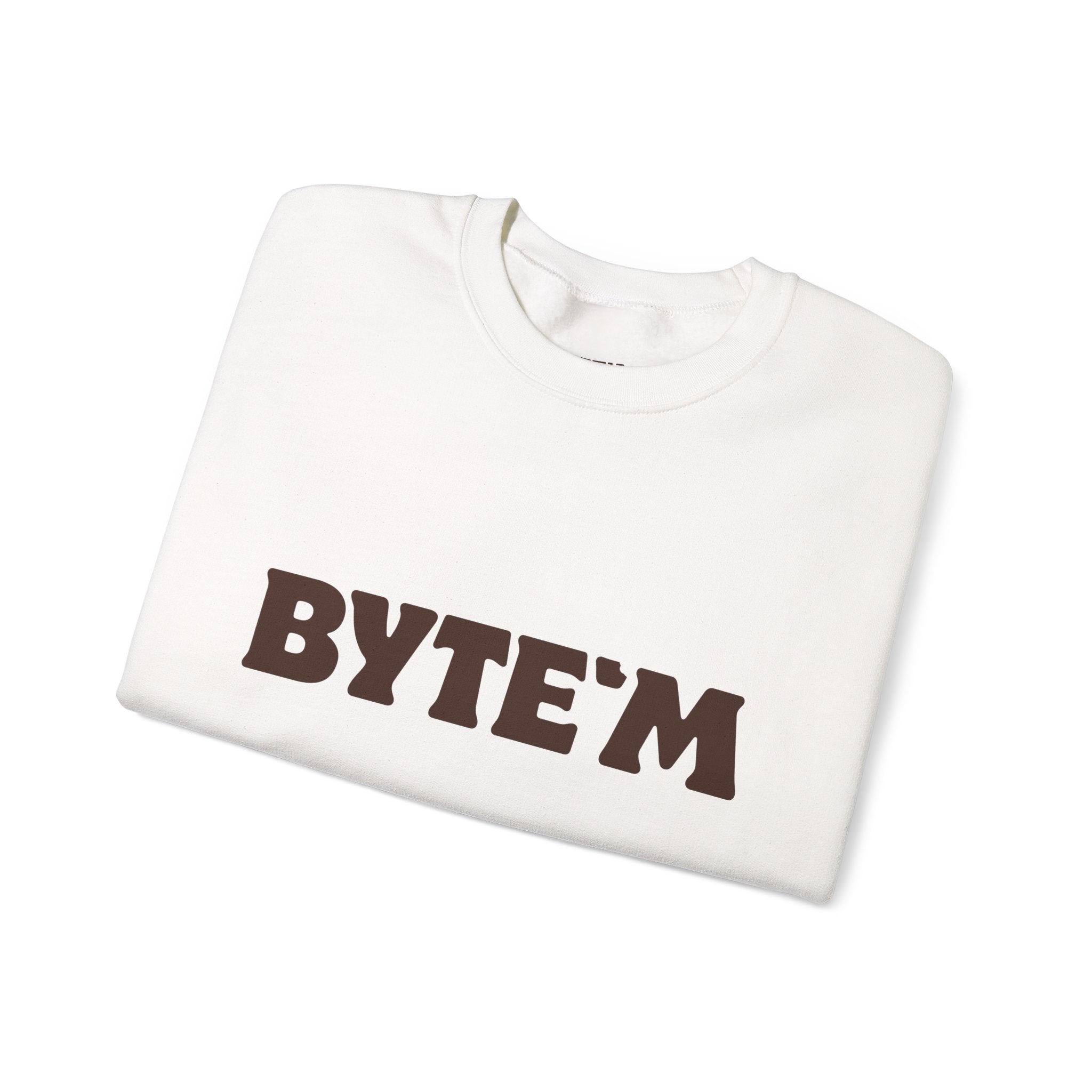 Crewneck Sweatshirt - "BYTE'M" Chocolate Logo Crewneck