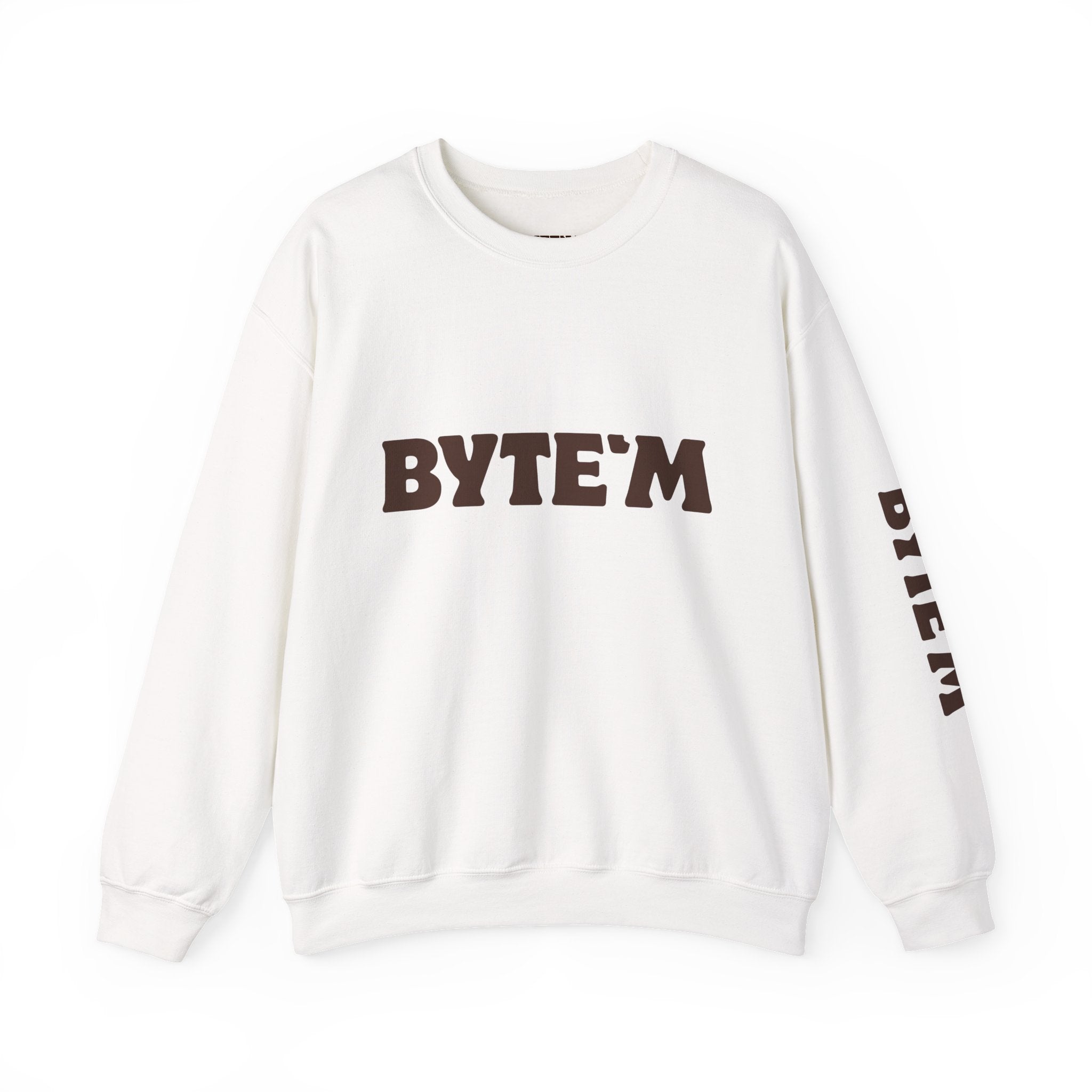 Crewneck Sweatshirt - "BYTE'M" Chocolate Logo Crewneck