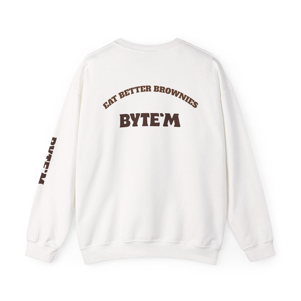 Bad Brownie Hater Sweatshirt — 'BYTE'M' Back Crewneck for Dessert Lovers