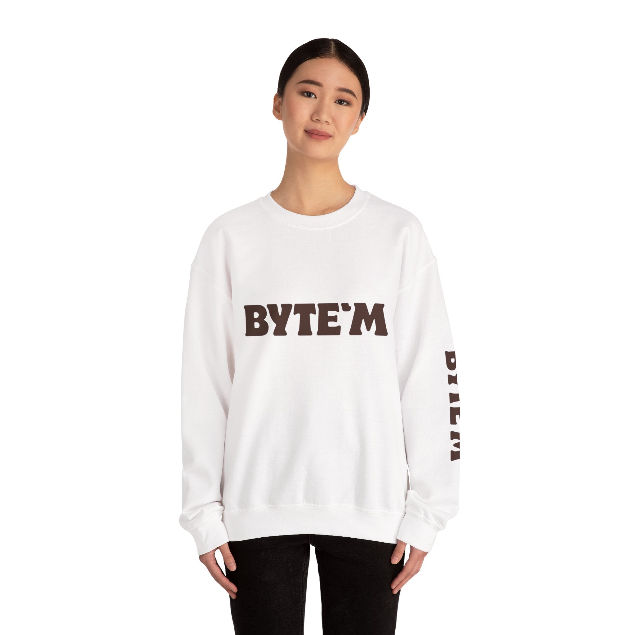 Crewneck Sweatshirt - "BYTE'M" Chocolate Logo Crewneck