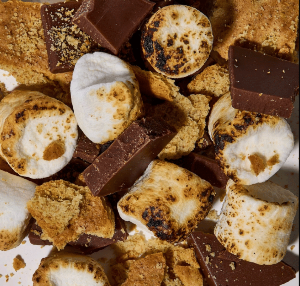Byte'm brownie bites S'mores close up photo